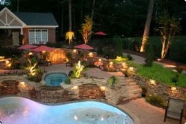 Landscape Lighting Service Valentine Property Services