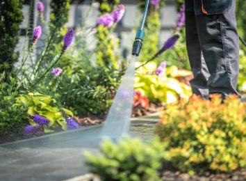 Power Washing Garden Paths